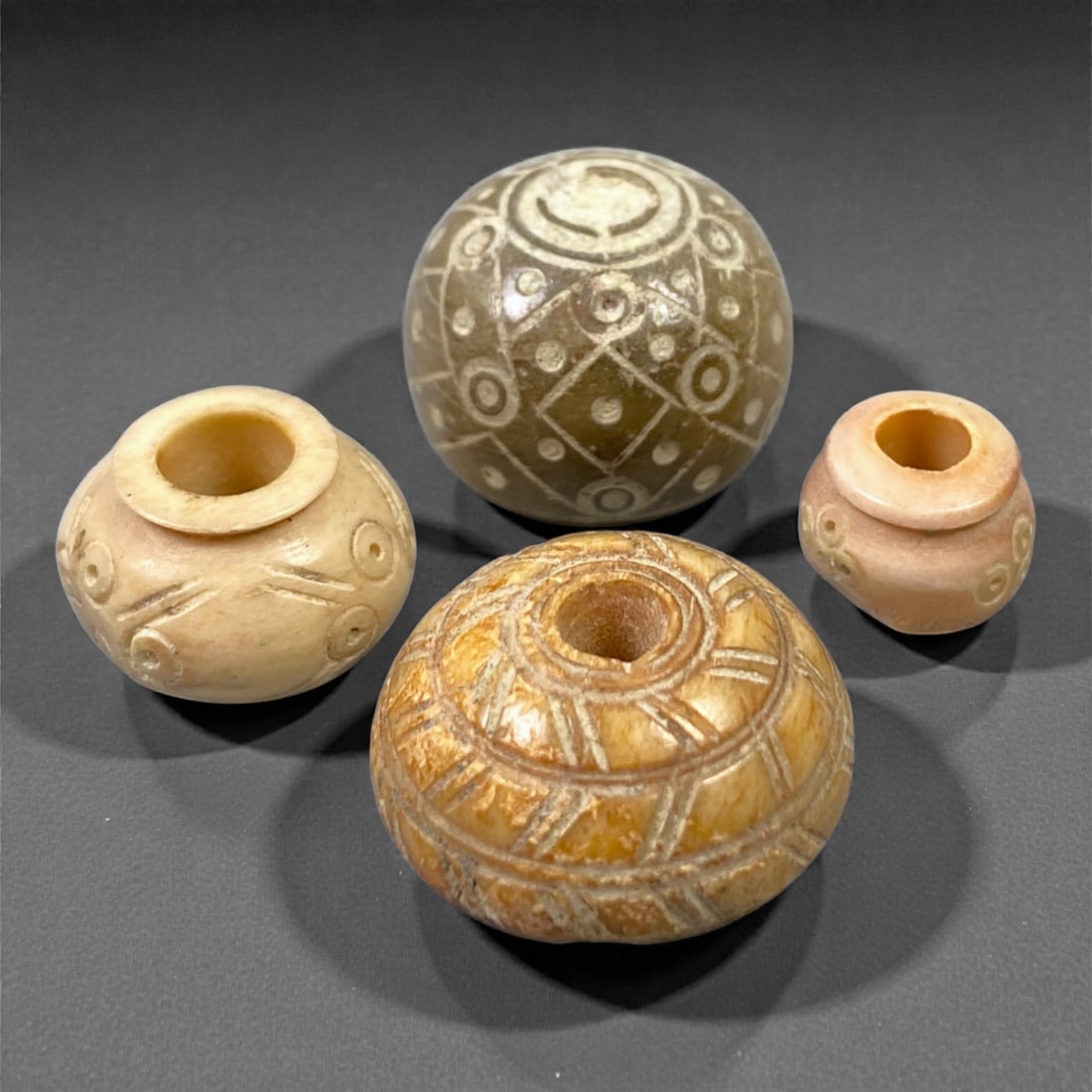 An Ancient Near East Bone Spindle Whorls Lot, 28W (1 of 1)