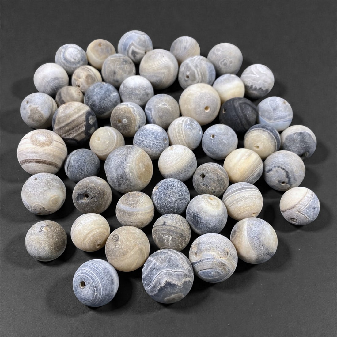 A Group of Tibetan Agate Beads, 18th-19th Century, 18W (1 of 1)