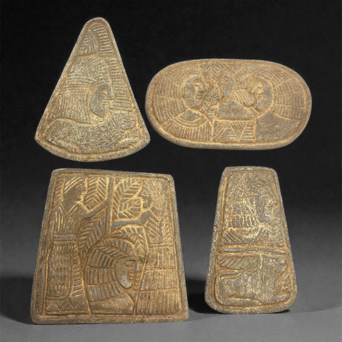 A Sasanian Lapis Lazuli Relief Plaque Group, 3rd-7th Century CE, 77V (1 of 1)