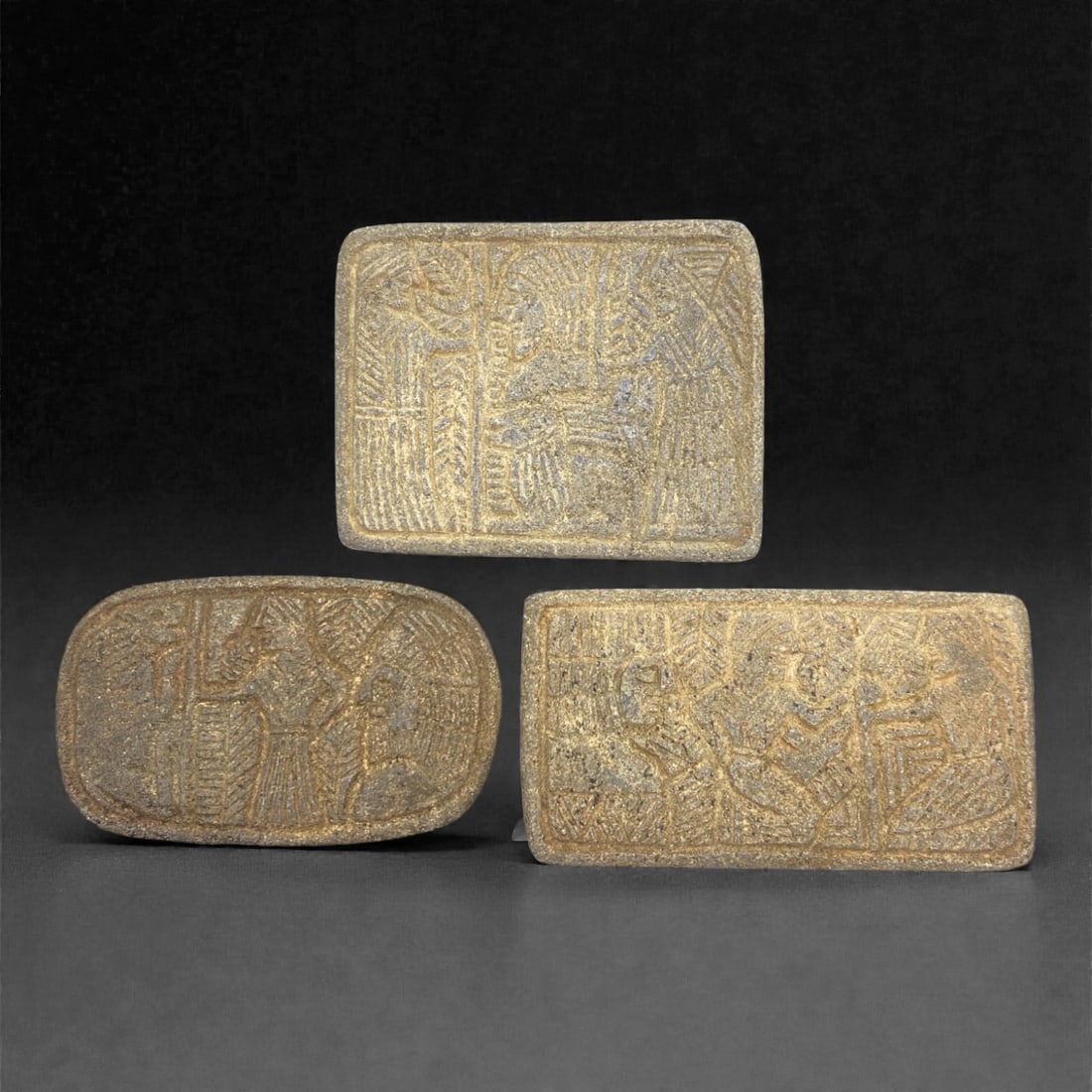 A Sasanian Lapis Lazuli Relief Plaque Group, 3rd-7th Century CE, 95V (1 of 1)