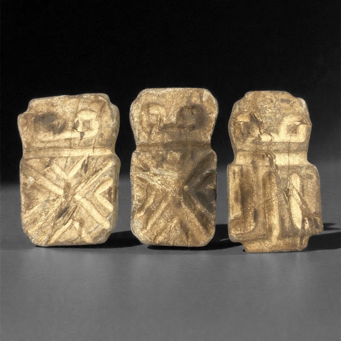 A Group of Valdivian Stone Anthropomorphic Figures, Ecuador, Circa 3500-1500 BCE, 97W (1 of 1)