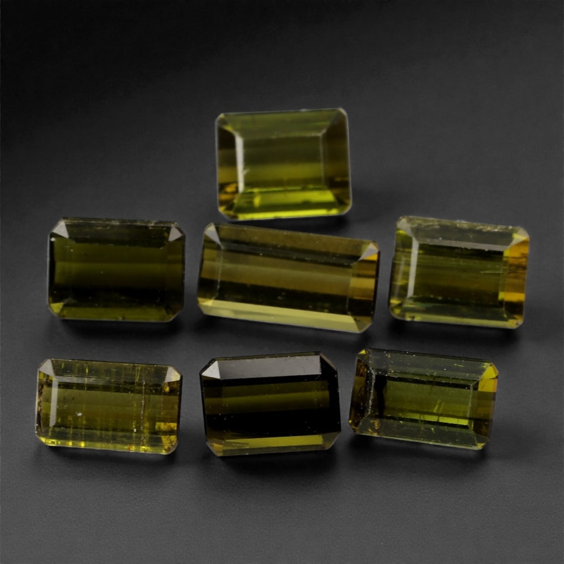 8.92 Carats Olive Green Tourmaline Parcel - Natural Nigerian Stones, 6-8mm, 11XK (1 of 1)