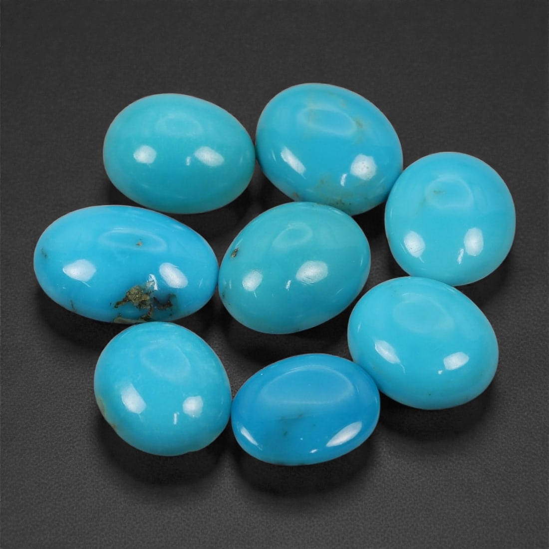 26.37 Carats Vivid Blue Turquoise Parcel - Natural Iranian Stones, 11-13mm, 21XK (1 of 1)