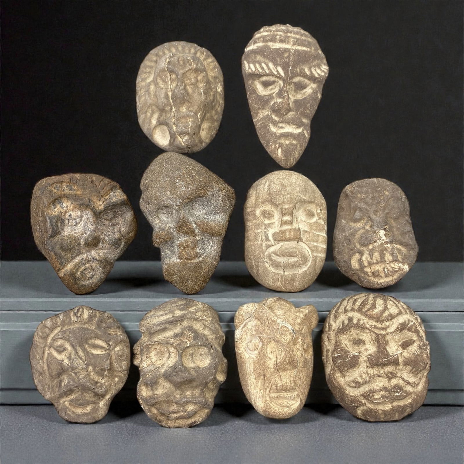 A Group of Near Eastern Stone Maskettes, 3rd-2nd Millennium BCE, 53XJ (1 of 1)