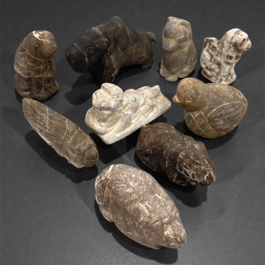 A Group of Near Eastern Stone Zoomorphic Figurines, 71Z (1 of 1)