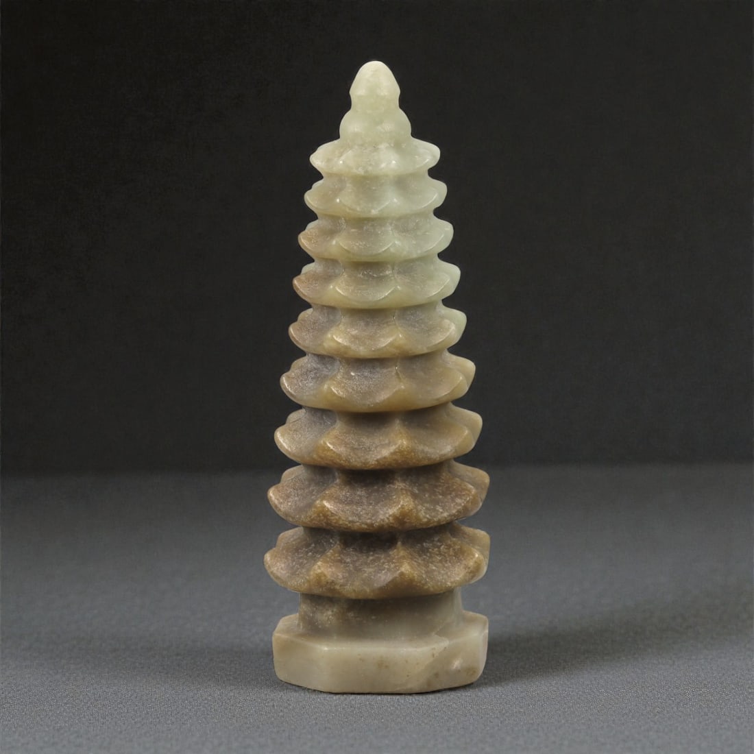 A Chinese Jade Pagoda Model, 20th Century, 24YA (1 of 2)