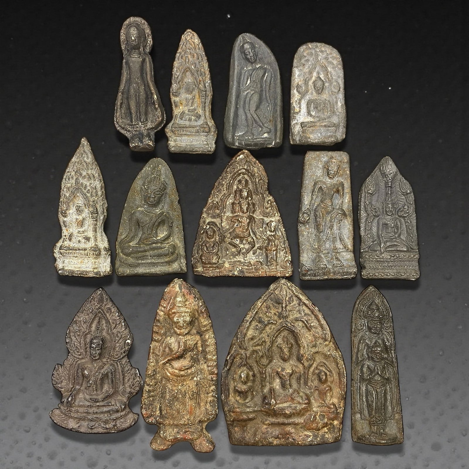 A Group of Thai Metal Buddhist Plaques, 19th-20th Century, 84V (1 of 2)