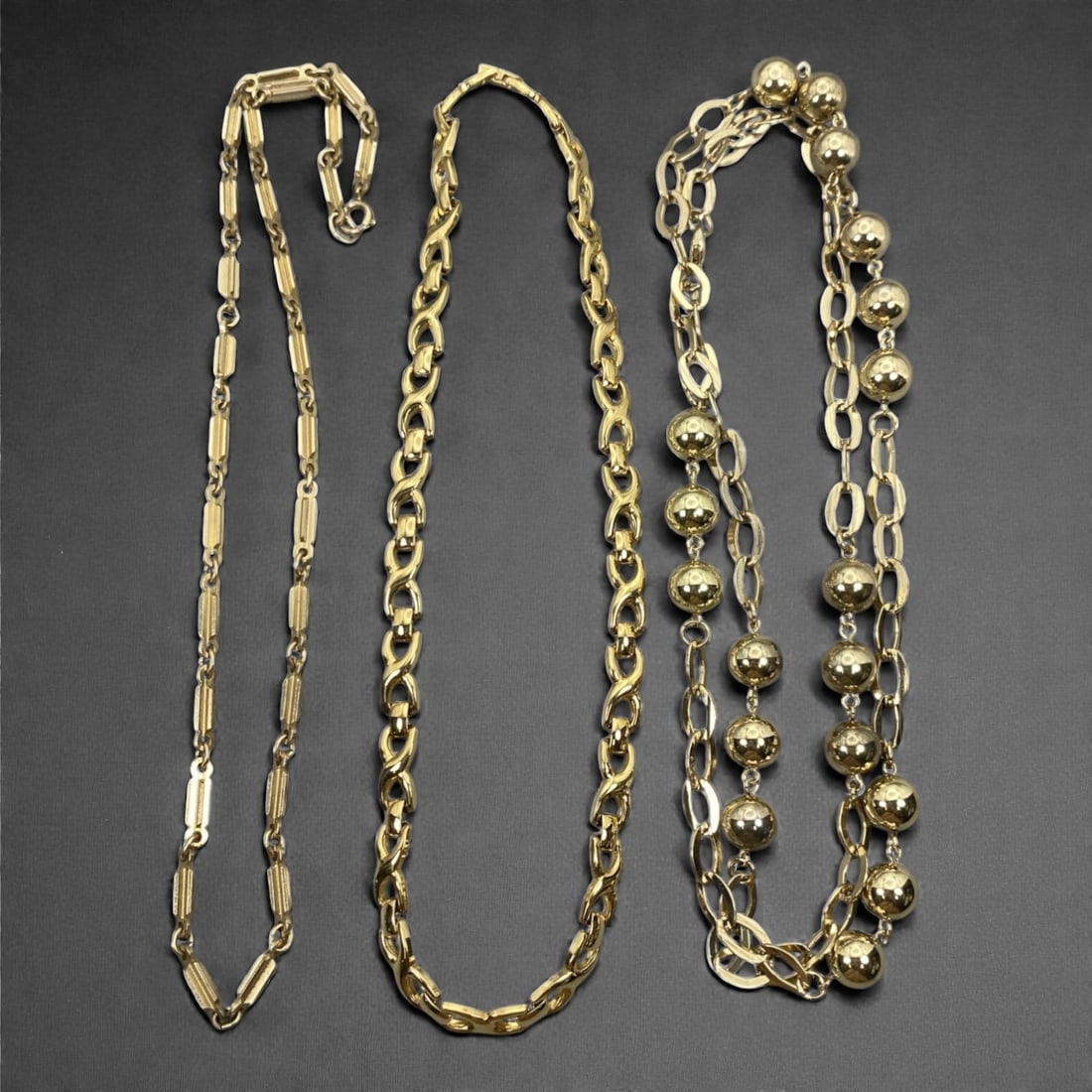 An Estate Lot of Three Necklaces, Late 20th-Early 21st Century, 42ZF (1 of 1)