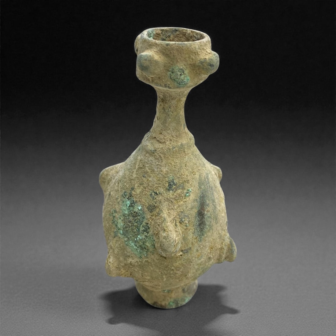 An Islamic Bronze Kohl Vessel, 10th-12th Century, 1W (1 of 2)