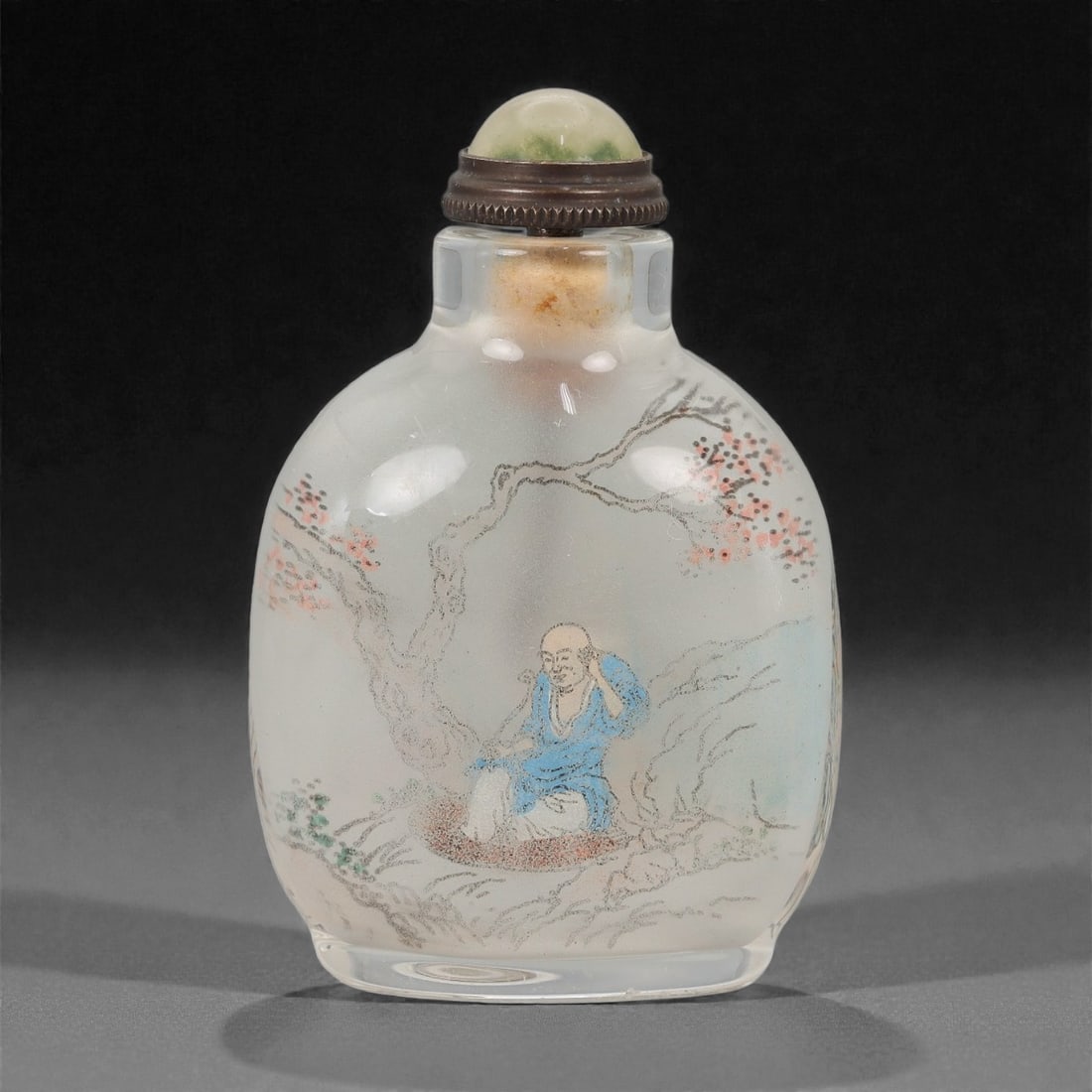 A Chinese Inside-Painted Glass Snuff Bottle, 20th Century, 46FG (1 of 2)
