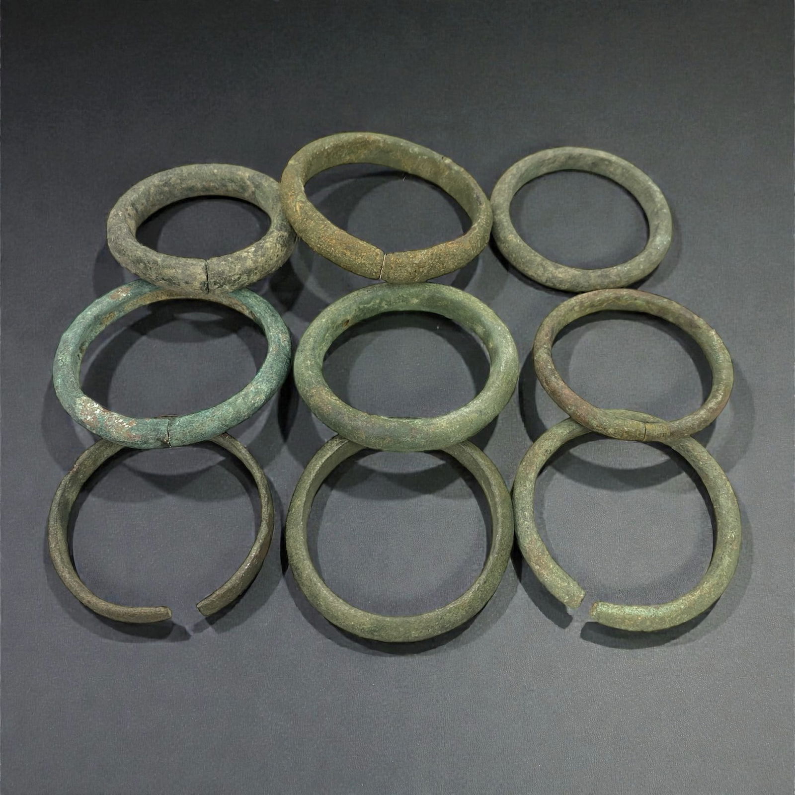 A Roman Bronze Bracelet Group, 1st-4th Century CE, 76W (1 of 1)