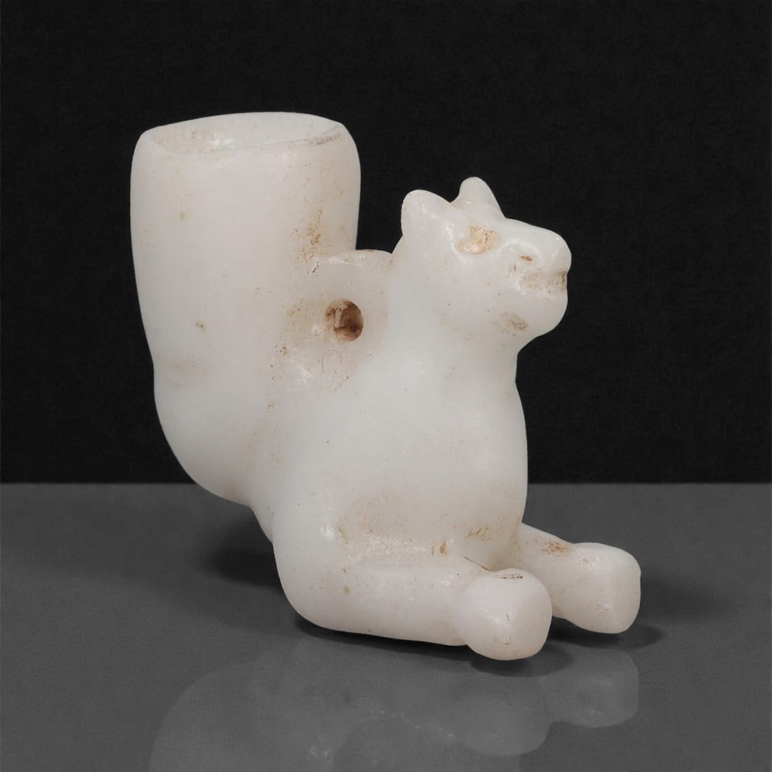 A Parthian Marble Zoomorphic Rhyton Terminal, 1st Century BCE-2nd Century CE, 44LP (1 of 3)