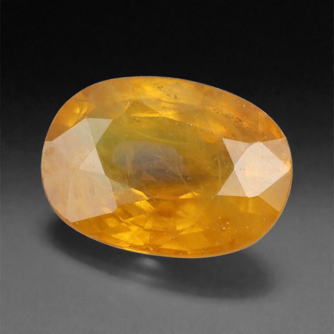 2.16 Carats Golden Yellow Sapphire - Natural Ceylon Stone - 9.2 x 6.8 x 3.7 mm, 10WE (1 of 2)