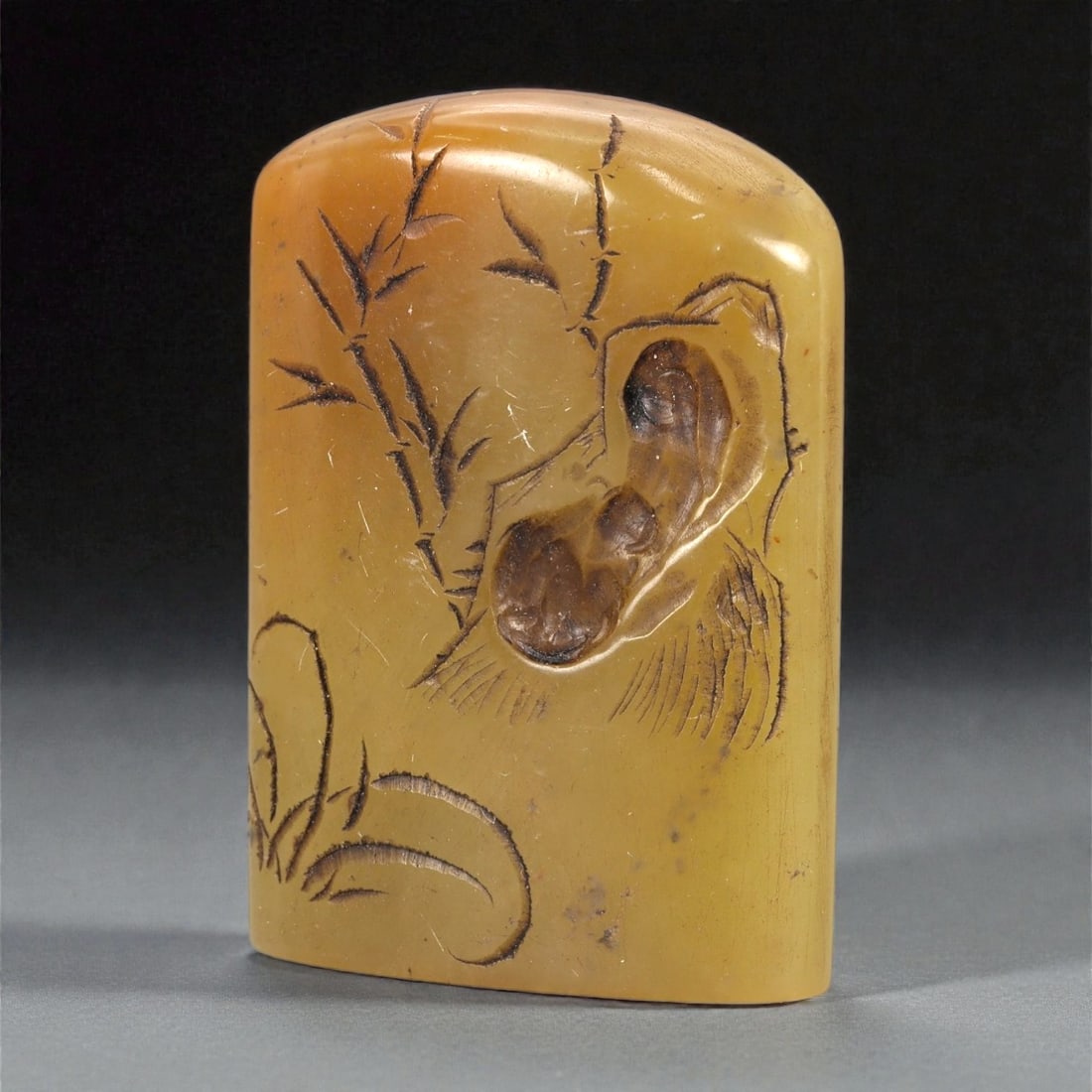 A Chinese Shoushan Stone Seal, 20th Century, 10FA (1 of 3)