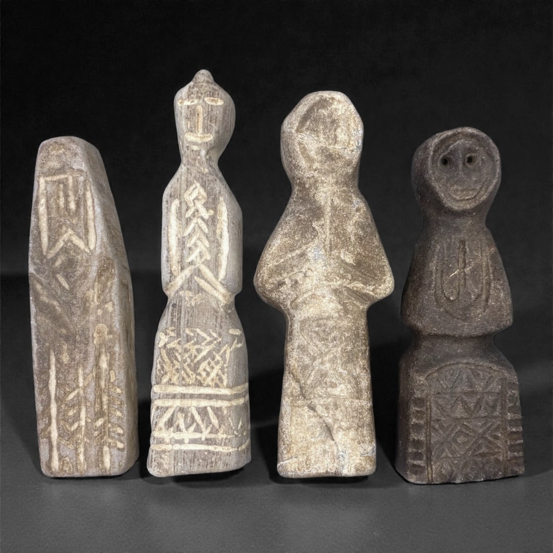 A Near Eastern Stone Idol Group, Medieval Period, 66Z (1 of 1)