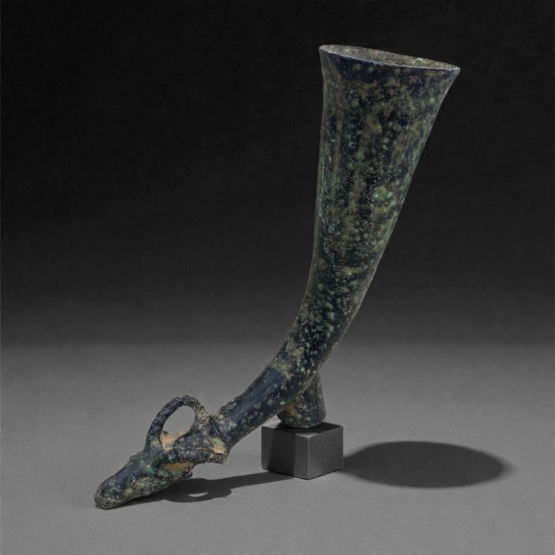 A Near Eastern Bronze Rhyton with Animal Protome, 1st Millennium BCE, 99V (1 of 4)