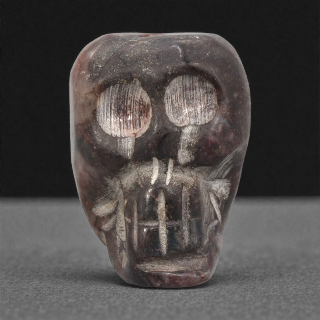 A Tibetan Stone Skeleton Bead, Mid-20th Century, 71FJ (1 of 2)