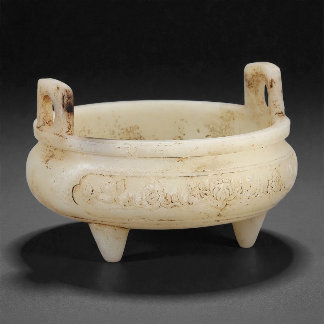 A Chinese Hetian Jade Tripod Censer, 20th Century, 31FH (1 of 5)