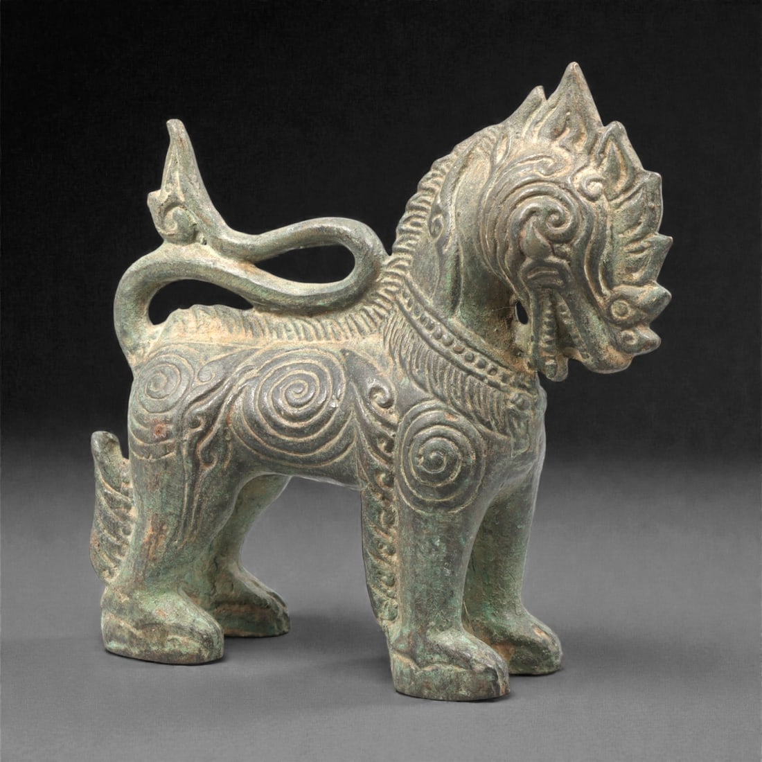 A Southeast Asian Bronze Zoomorphic Figure, 20th Century, 28ZG (1 of 2)