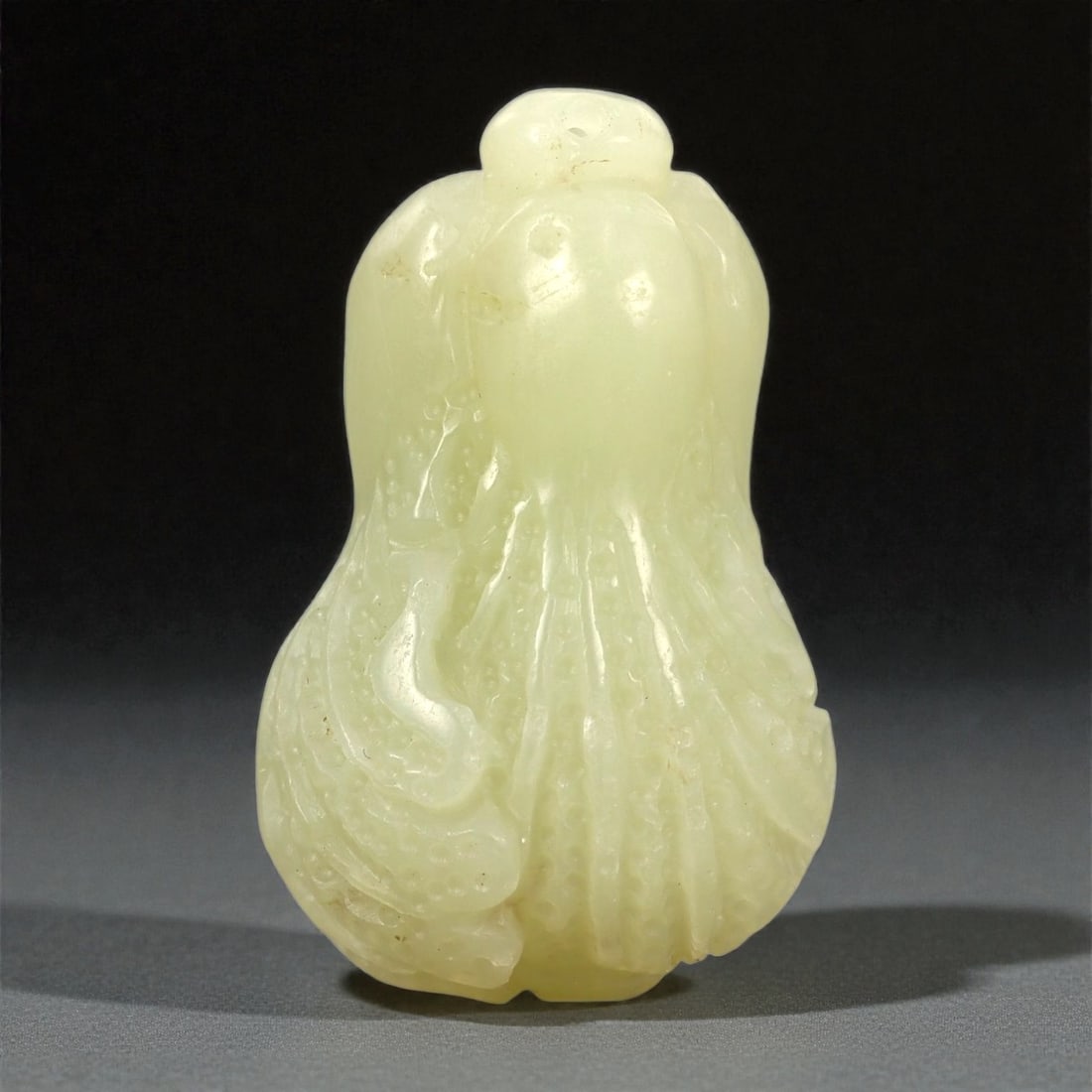 A Chinese Jade Cabbage Ornament, 20th Century, 36FA (1 of 2)
