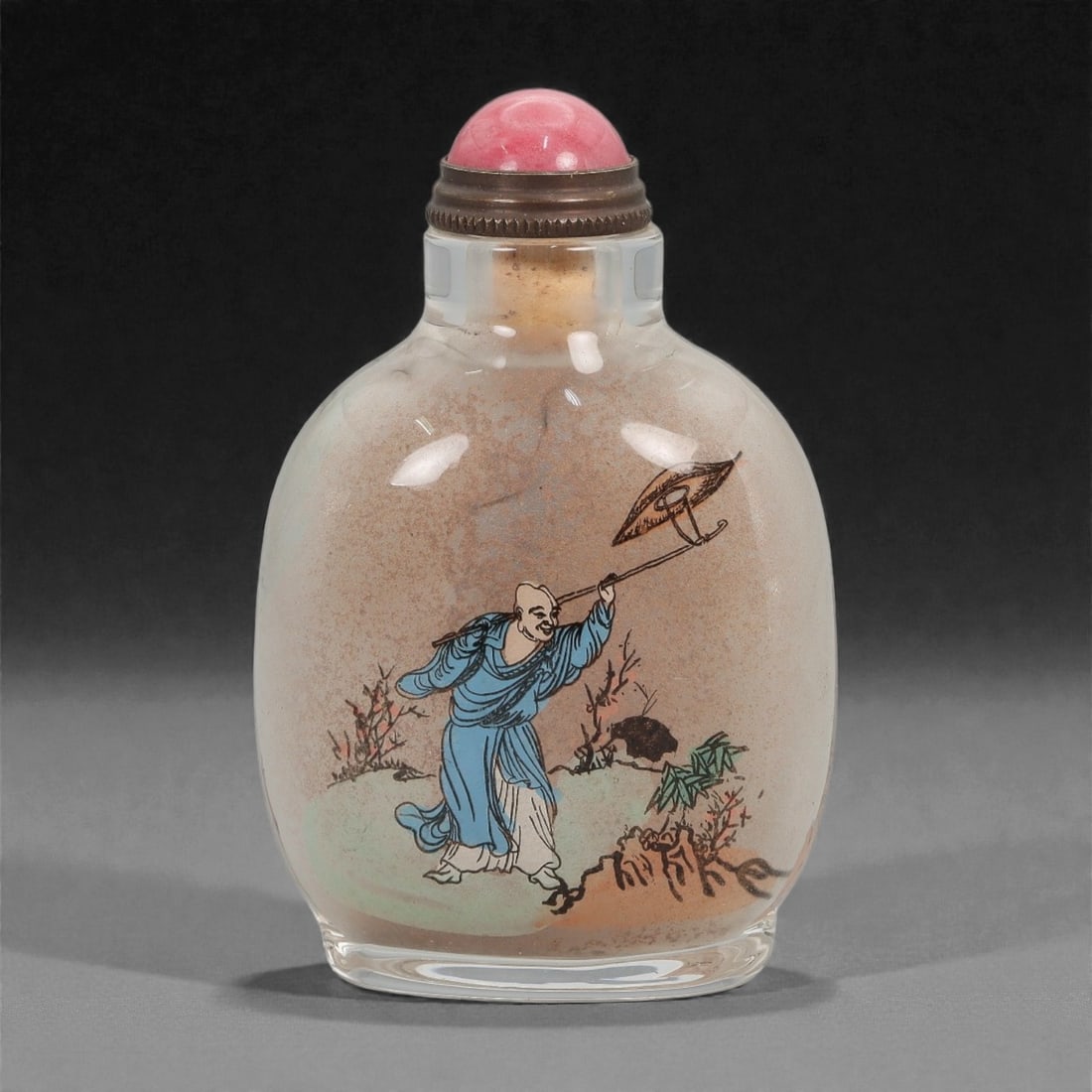 A Chinese Glass Inside-Painted Snuff Bottle, 20th Century, 41FG (1 of 2)