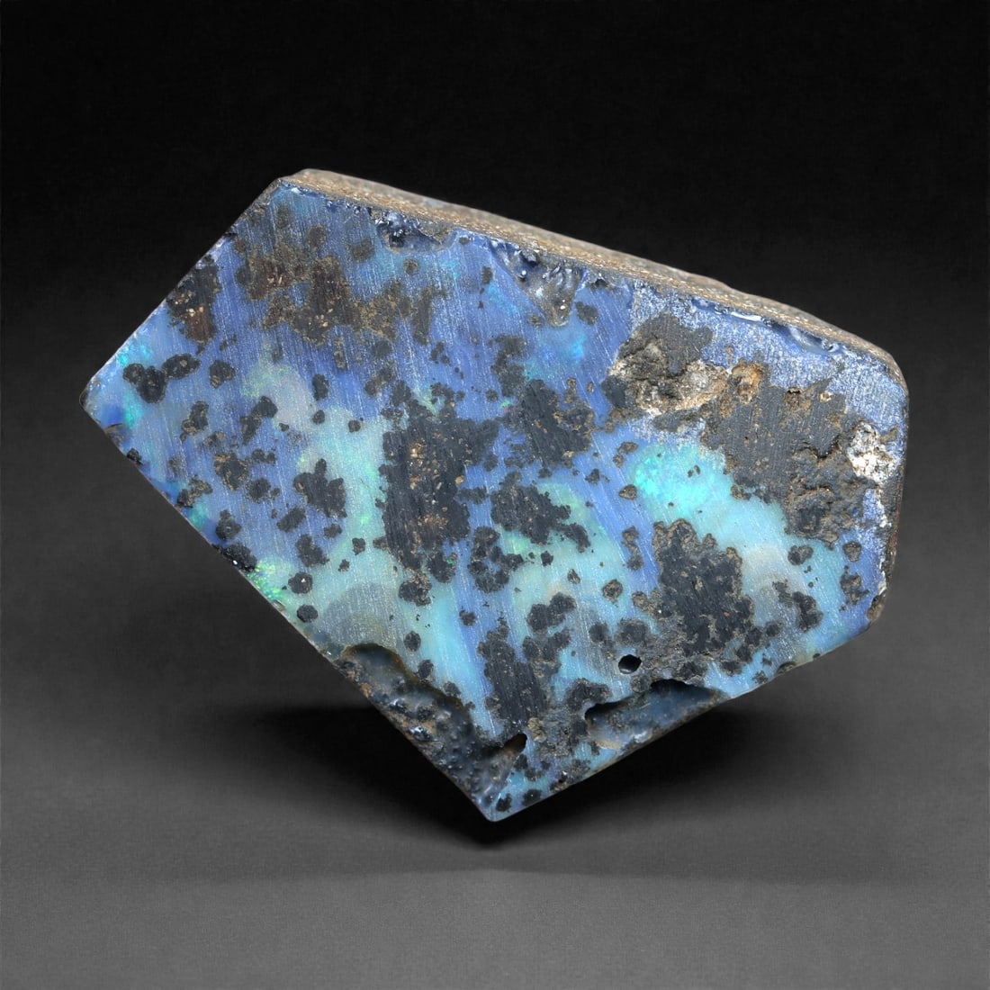 34.64 Carats Blue-Green Opal Rough - Natural Winton Opal , 28x21x6.5mm, 5XH (1 of 2)