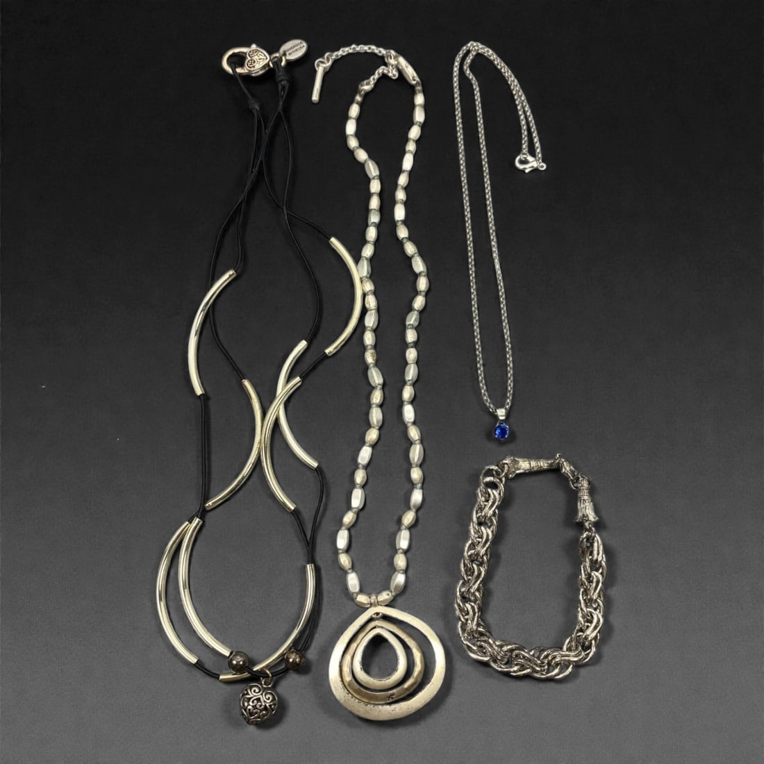 An Estate Lot of Three Necklaces and One Bracelet, Late 20th-Early 21st Century, 41ZF (1 of 1)