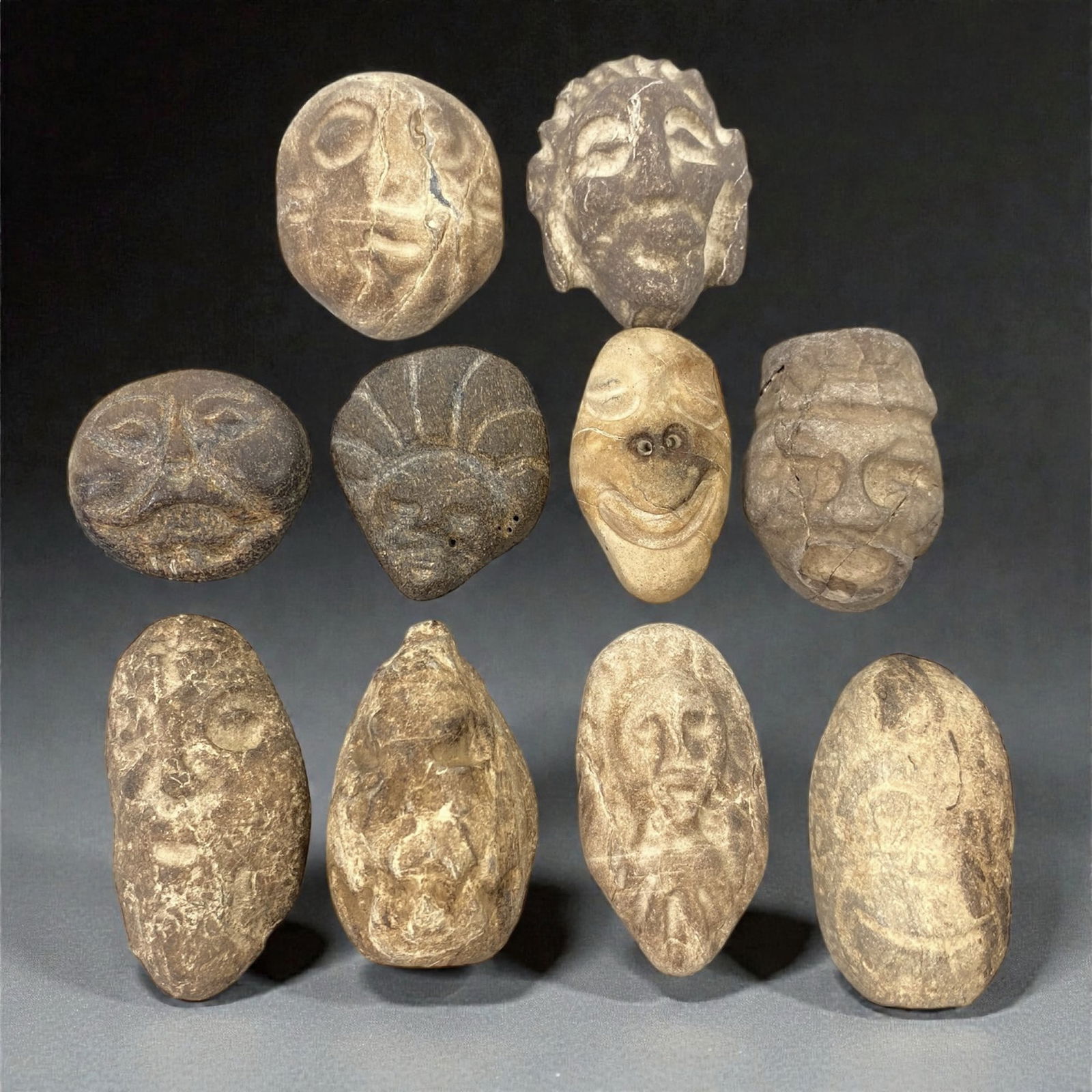 A Group of Near Eastern Stone Maskettes, 3rd-2nd Millennium BCE, 54XJ (1 of 1)