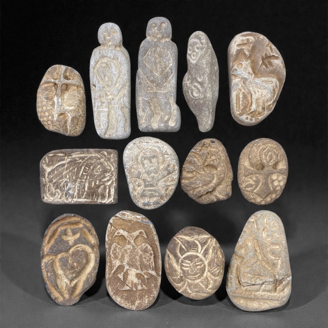 A Group of Medieval Christian Stone Devotional Objects, 12th-15th Century, 75Z (1 of 1)