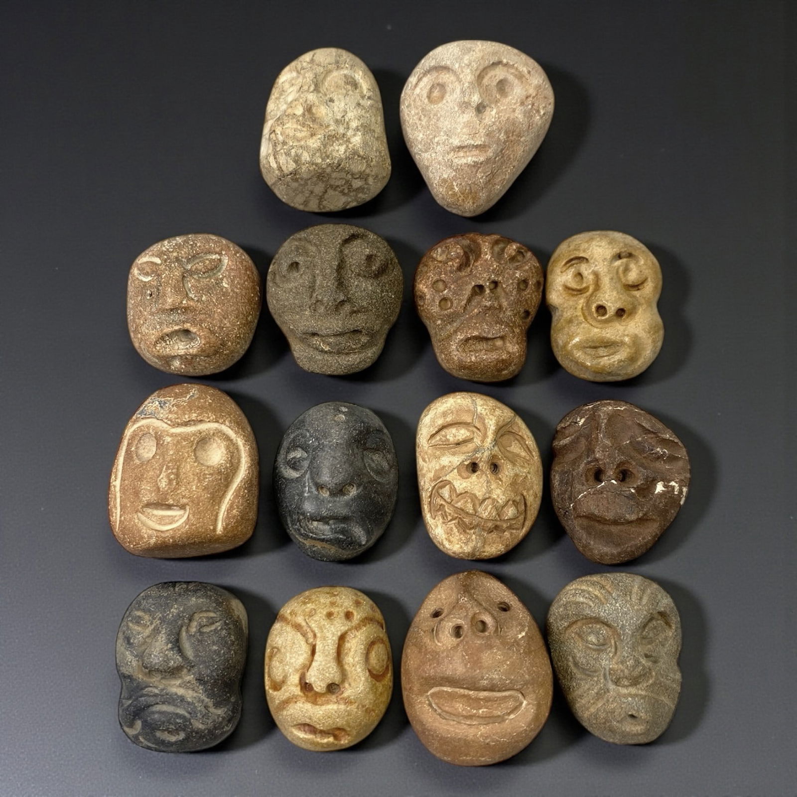A Group of Mediterranean Stone Maskettes, 12th-17th Century, 63XJ (1 of 1)