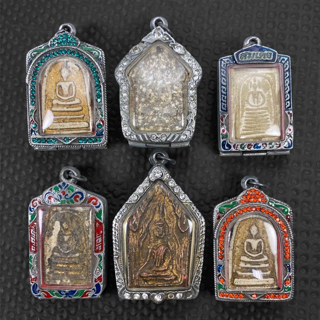 A Group of Six Thai Buddhist Votive Amulets, 20th Century, 96Z (1 of 1)