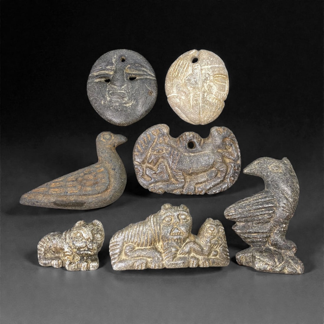 A Near Eastern Schist Amuletic Plaque Group, Late 3rd-Early 2nd Millennium BCE, 3Z (1 of 1)