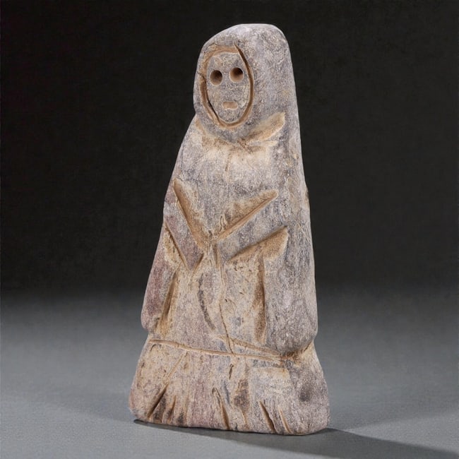 A Medieval Stone Anthropomorphic Idol, Circa 12th-14th Century, 79FJ (1 of 2)