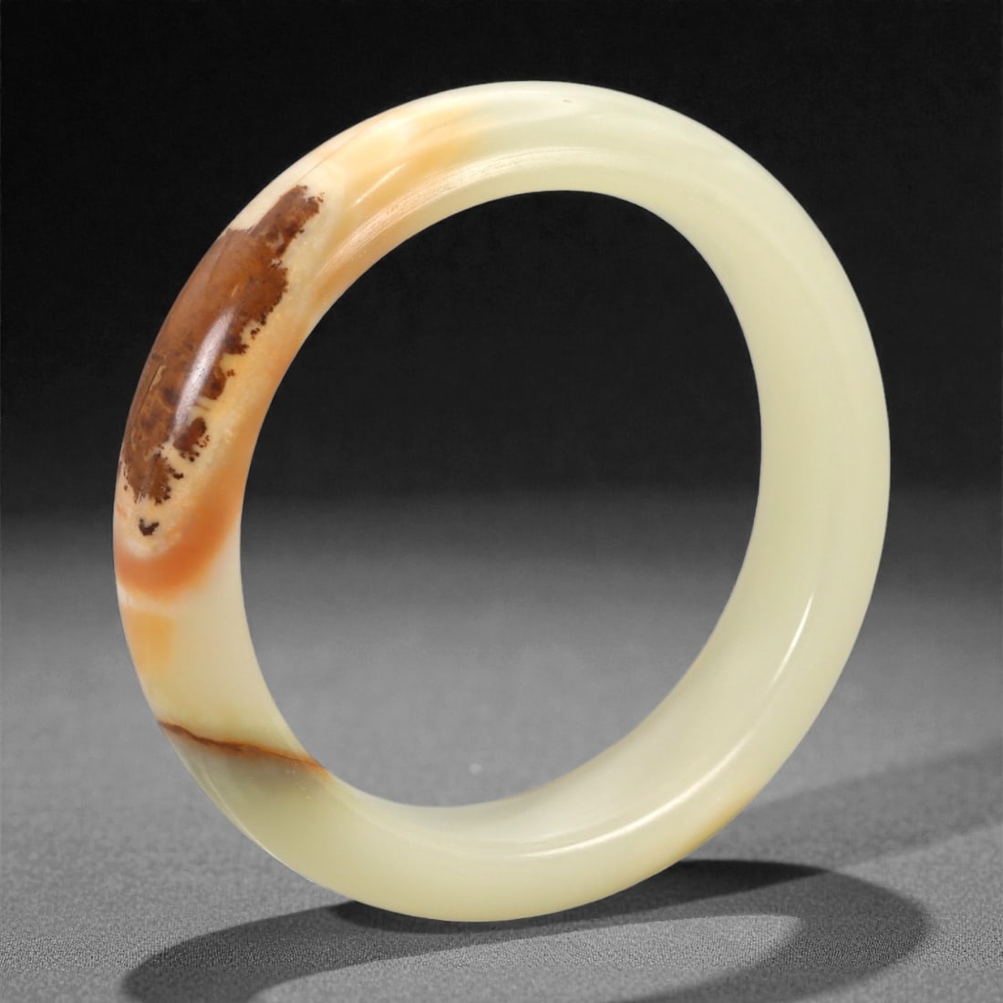 A Chinese Hetian Jade Bangle Bracelet, 20th Century, 60FH (1 of 1)