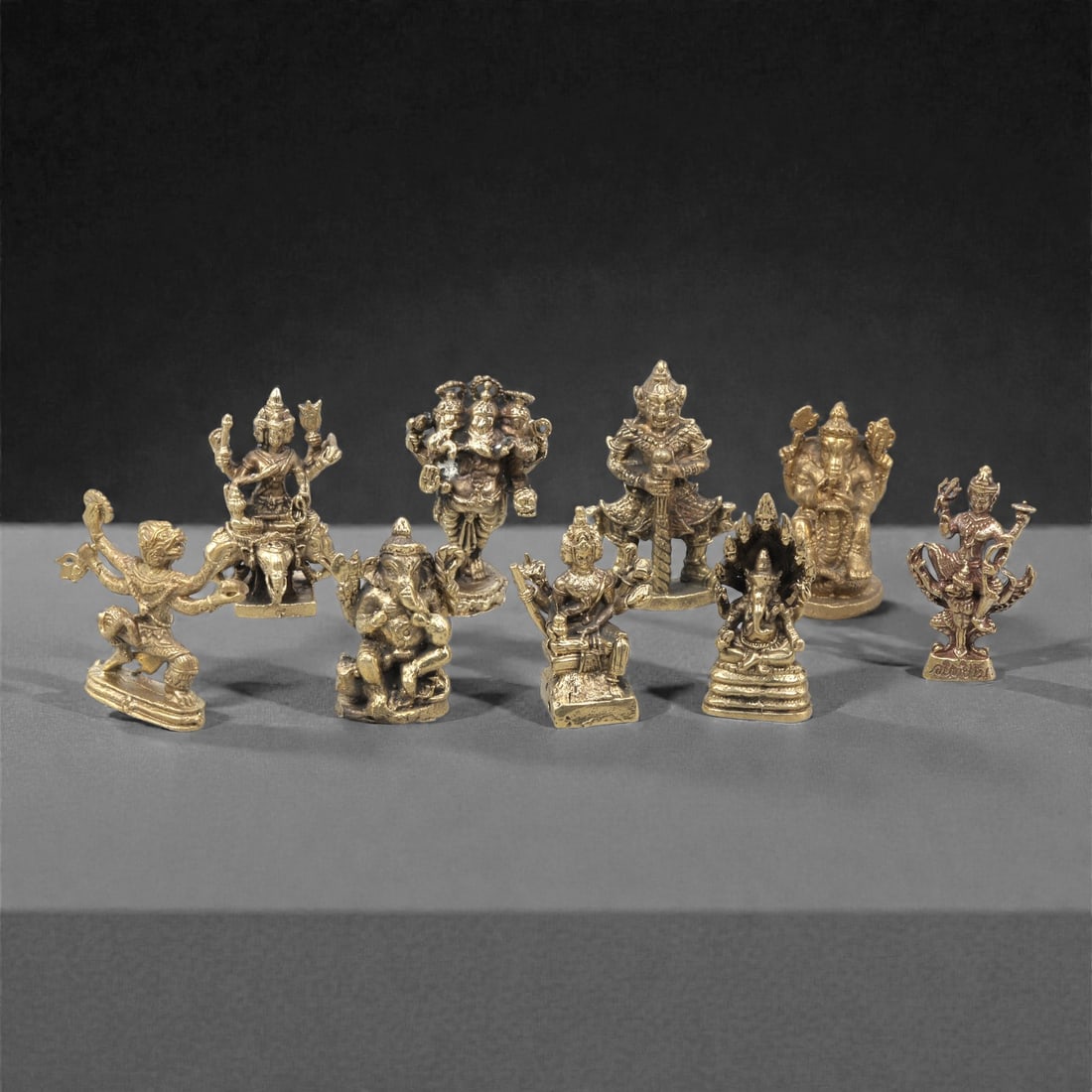 A Group of Thai Copper Alloy Hindu Deity Figures, 20th Century, 11ZG (1 of 1)
