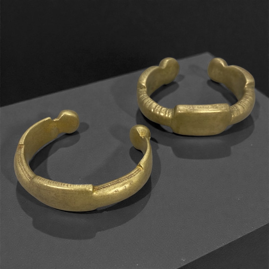 A Pair of African Bronze Manilla Bracelets, 19th Century, 2FL (1 of 2)