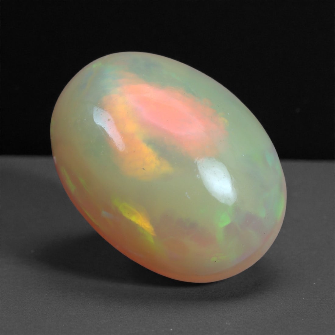 3.22 Carats Play-of-Color Welo Opal - Natural Ethiopian Gem 12x9mm, 20XA (1 of 2)