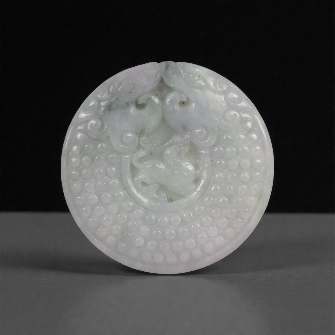 Chinese Jade Bi Disc - Carved Stone Relief, 63ZD (1 of 2)