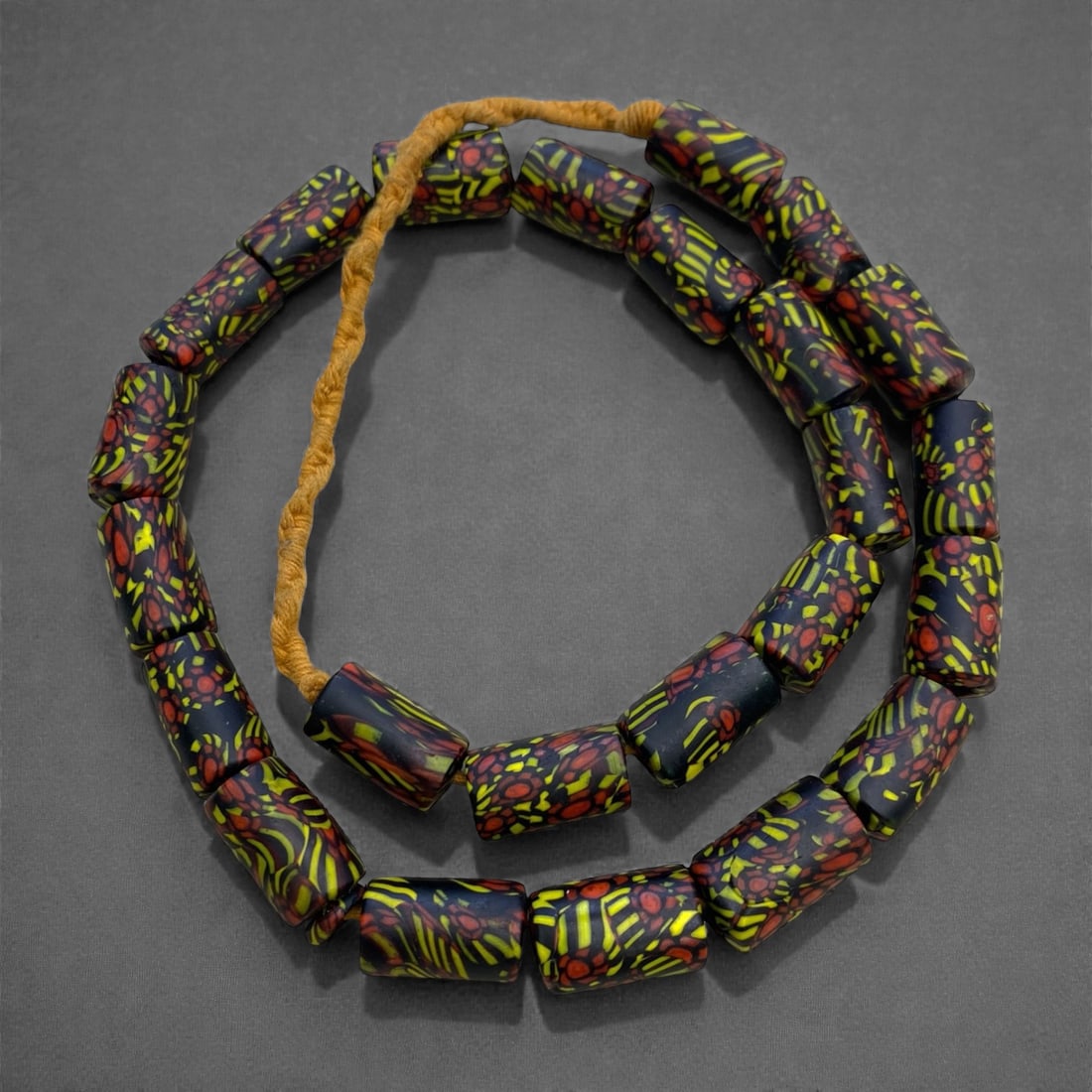 A West African Glass Bead Necklace Strand, 19th-Early 20th Century, 155g, 2AA (1 of 1)