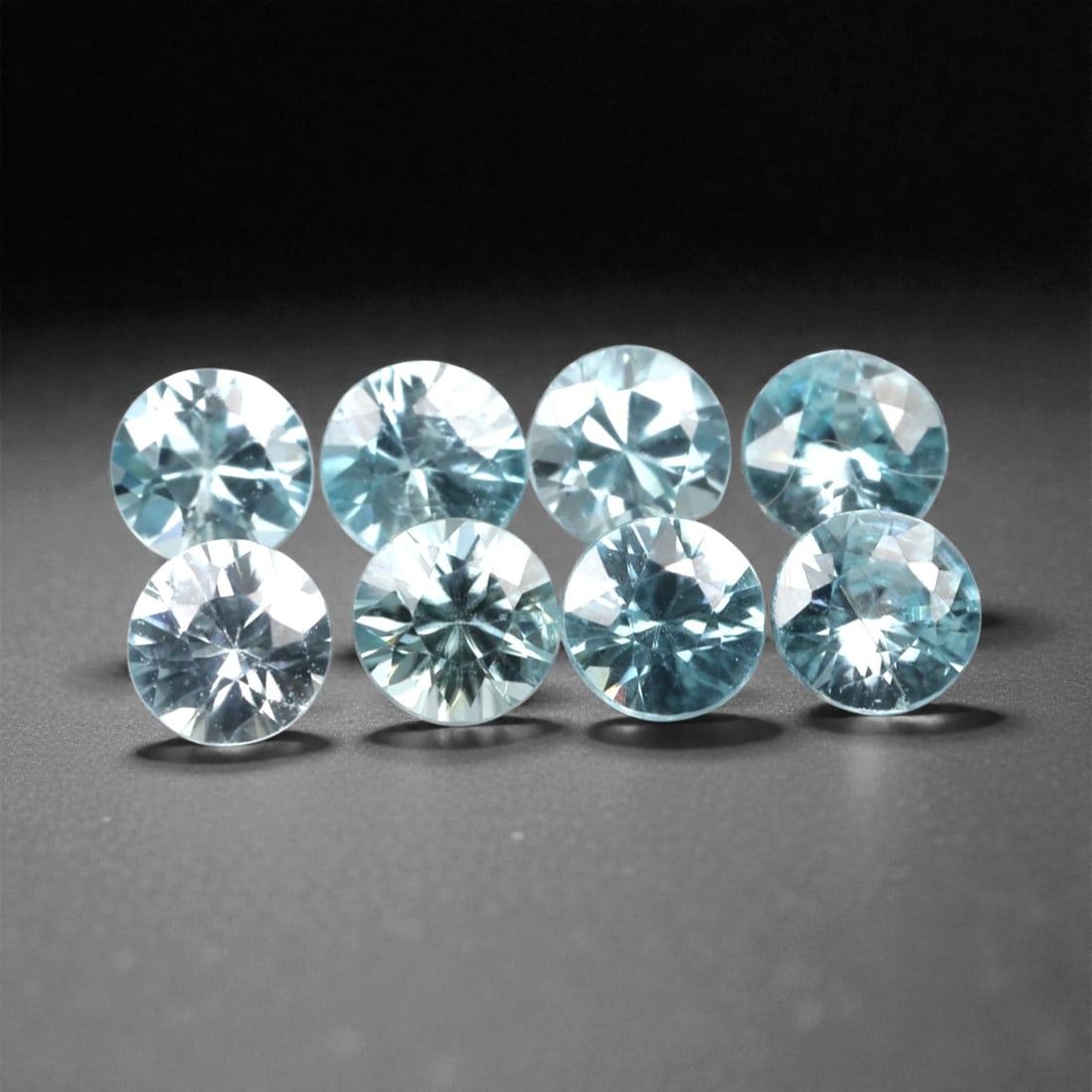 3.04 Carats Sky Blue Zircon Selection - Natural Cambodian Stones, 308A (1 of 1)