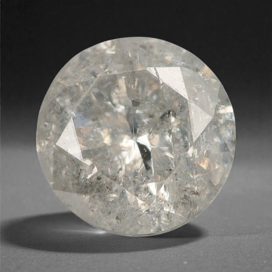 0.32 Carats Fancy Round Diamond - Natural African Stone, 67A (1 of 1)