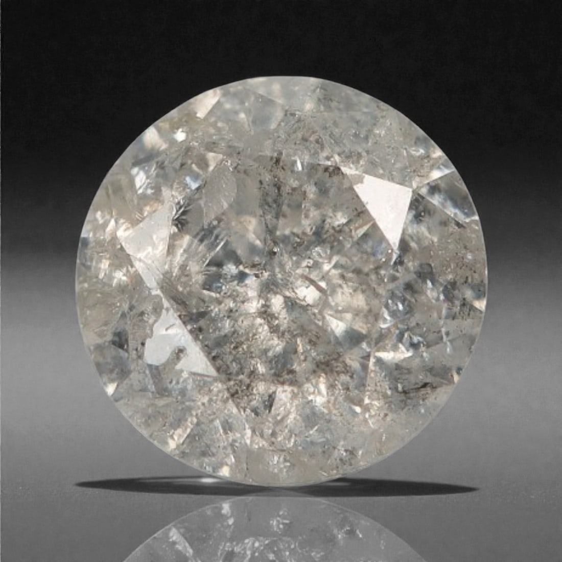 0.20 Carats Fancy Round Diamond - Natural African Stone, 3.8mm, 68A (1 of 1)