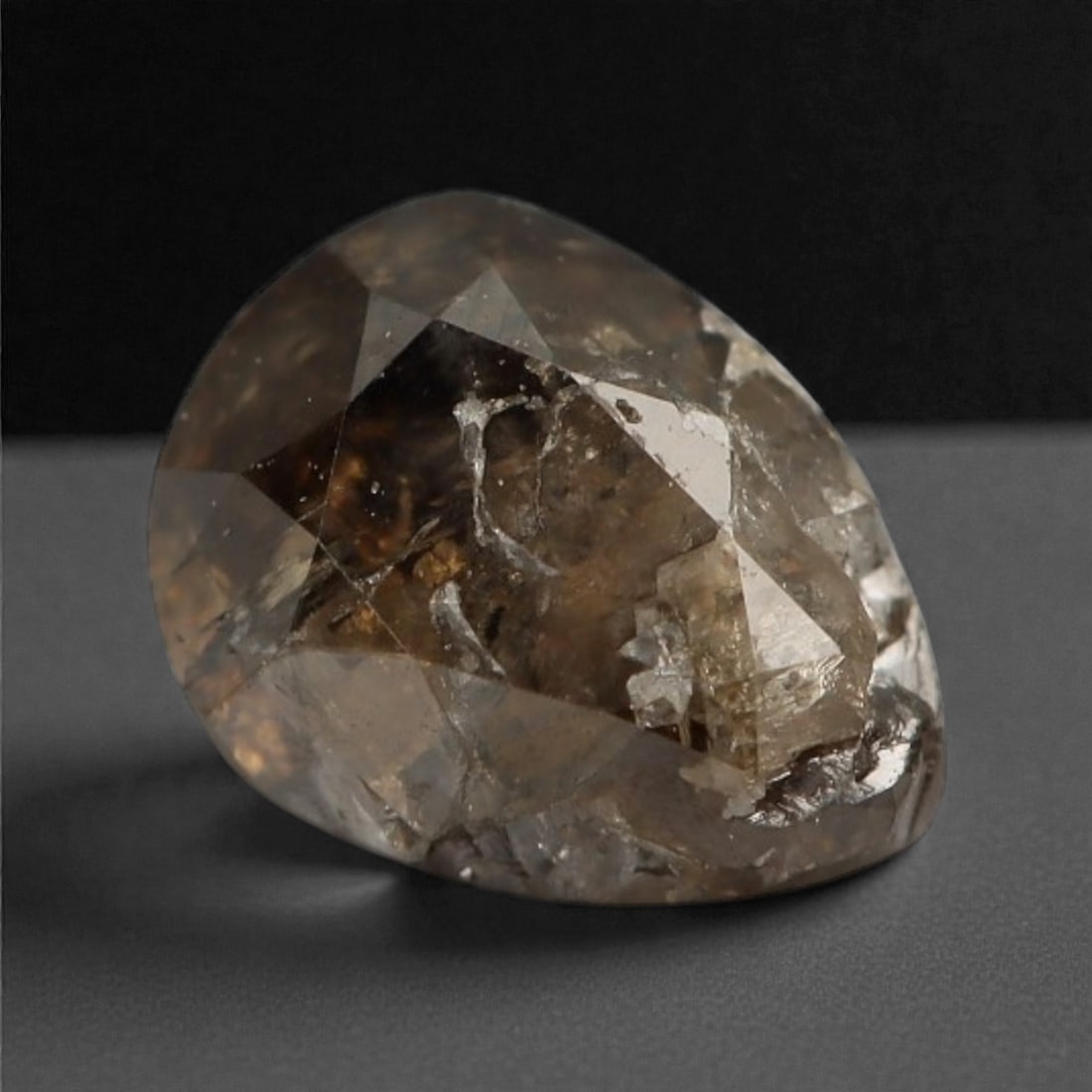 0.37 Carats Cognac Fancy Diamond - Natural African Stone, 4.7x3.6mm, 25A: This singular cognac fancy diamond radiates with a warm, ambered glow, evoking the rich tones of aged brandy and sunlit honey. Precision-cut in a classic brilliant shape, its facets catch light to rev