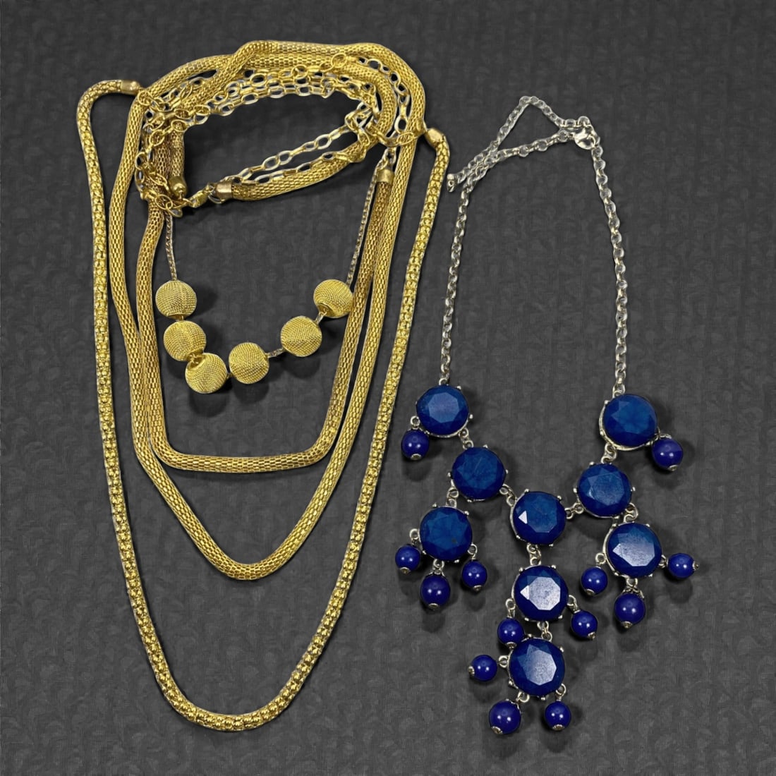 An Estate Lot of Two Necklaces, 20th Century, 54ZF (1 of 1)