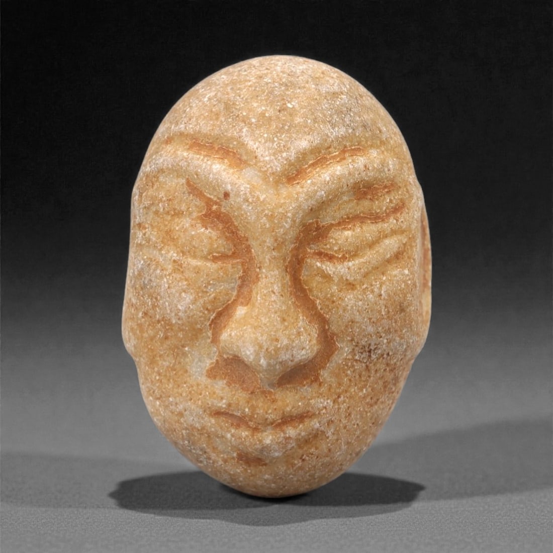An Ancient Stone Face Bead, 2nd-1st Millennium BCE, 36FL (1 of 2)