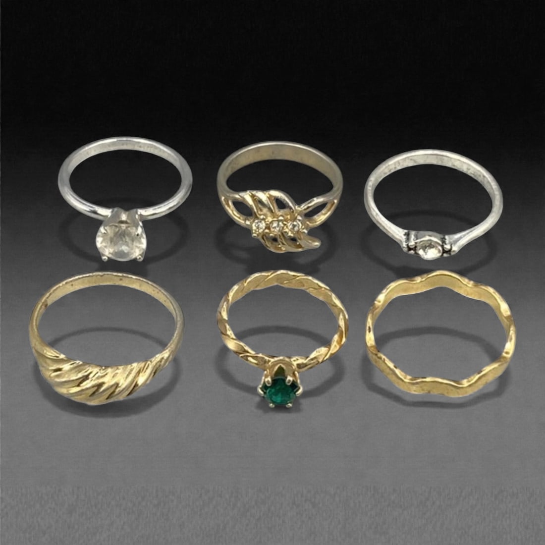 An Estate Lot of Six Rings, Late 20th-Early 21st Century, 58ZF (1 of 1)