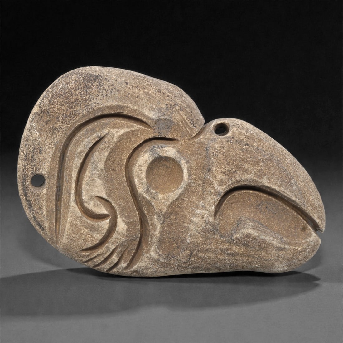 A Pre-Columbian Stone Zoomorphic Pendant, 10th-15th Century, 18ZH (1 of 1)