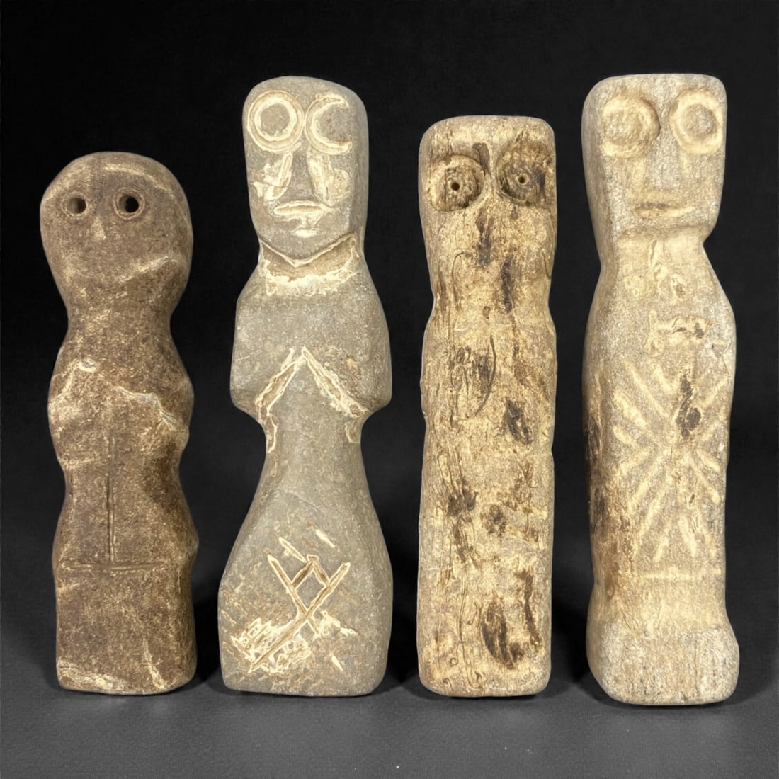 A Near Eastern Stone Idol Group, Medieval Period, 79XJ (1 of 1)