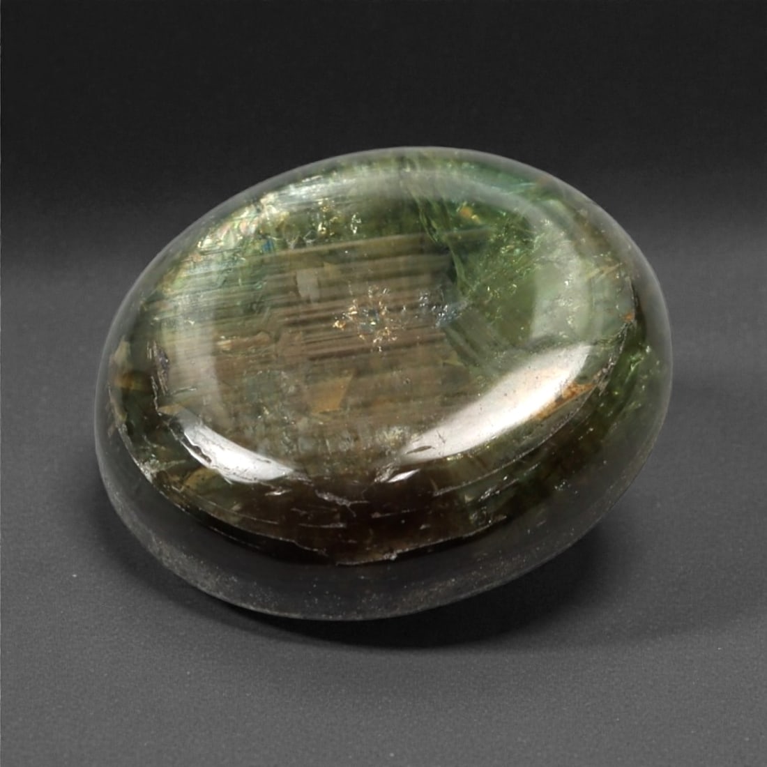 9.98 Carats Greenish Gold Sheen Sapphire Cabochon - Natural Burmese Stone, 377A (1 of 1)