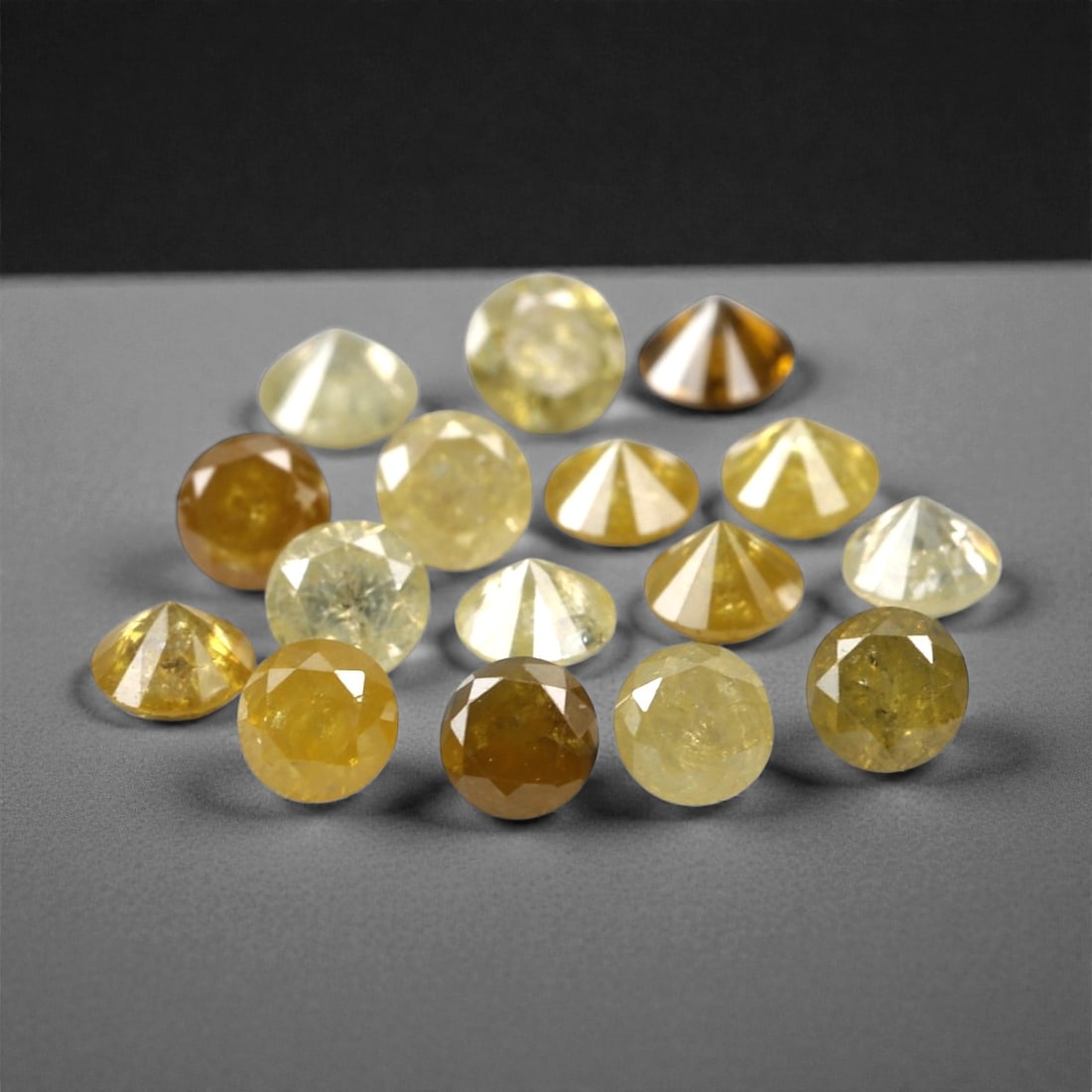 1.03 Carats Fancy Yellow Diamond Parcel - Natural African Stones, 56A (1 of 1)